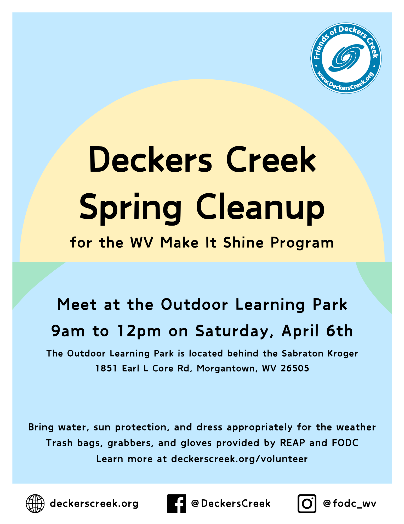 Deckers Creek Spring Cleanup - WV Make It Shine 2024